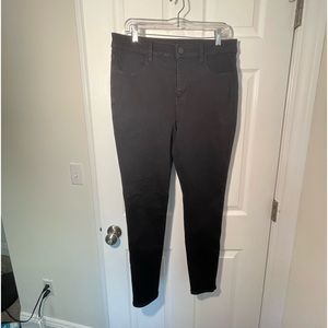 High Waisted Black Denim Jeans